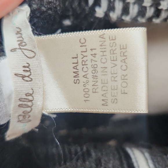 Black And Gray Poncho Size Small By Belle Du‎ Jour - Picture 4 of 7